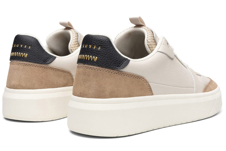 Cruyff Endorsed Pro Cream/Brown Mens Trainers