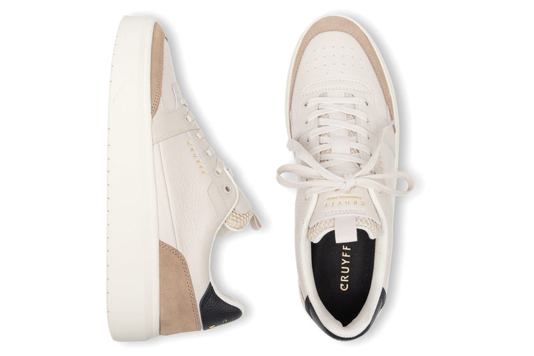 Cruyff Endorsed Pro Cream/Brown Mens Trainers
