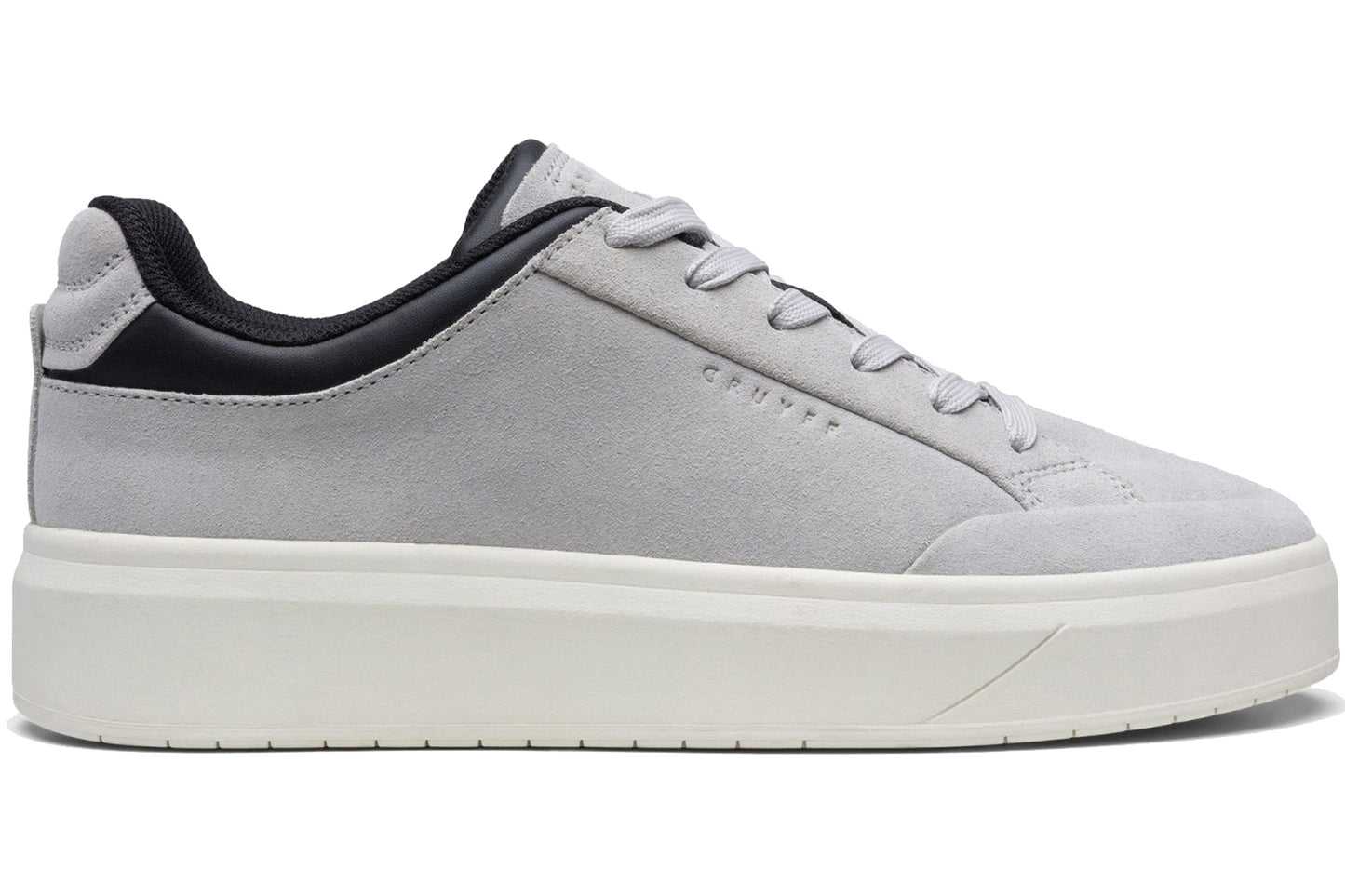 Cruyff Derby Classic Suede Light Grey Mens Trainers