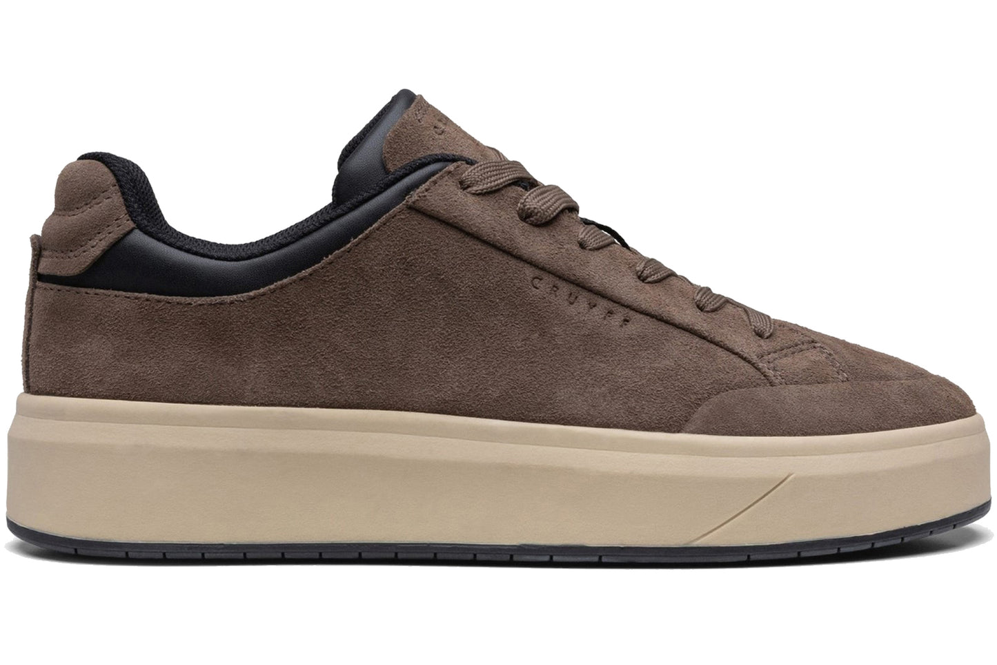 Cruyff Derby Classic Suede Taupe Mens Trainers