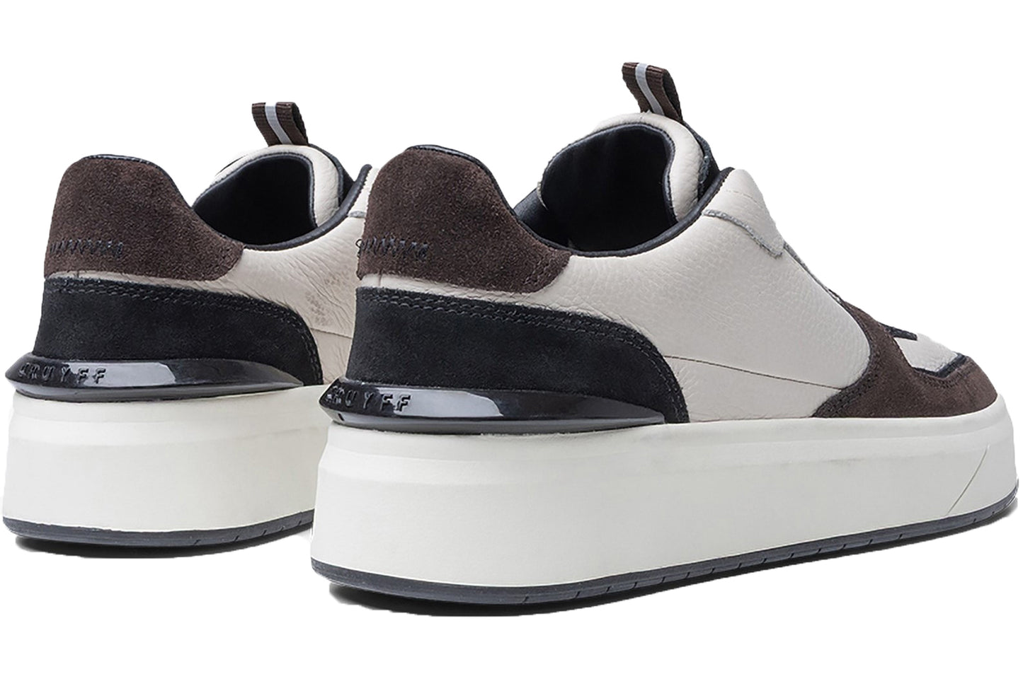 Cruyff Surefire Tennis Cream/Brown Mens Trainers