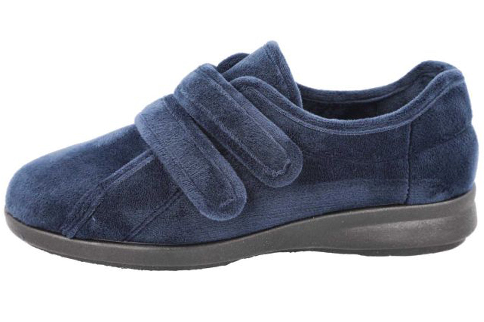 db-fork-2v-womens-shoes-navy-left-flat