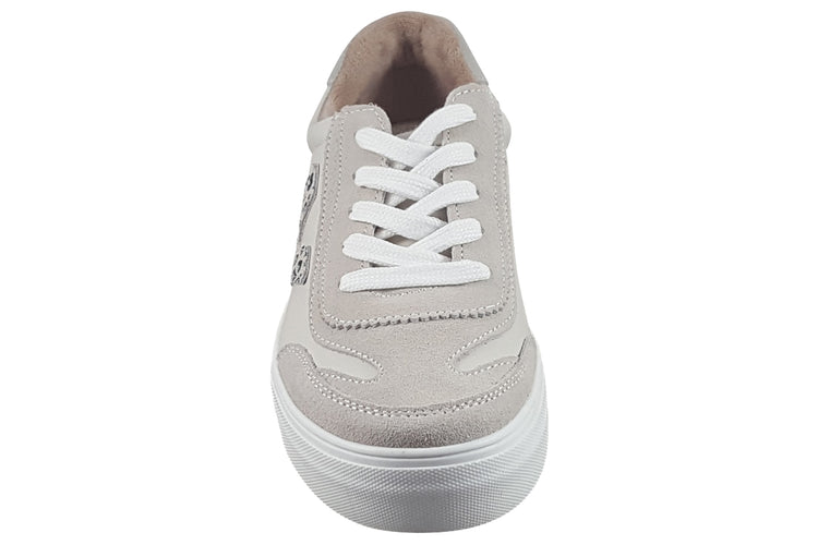Drilleys Eighty Cheetah Vanilla Womens Fashion Trainers