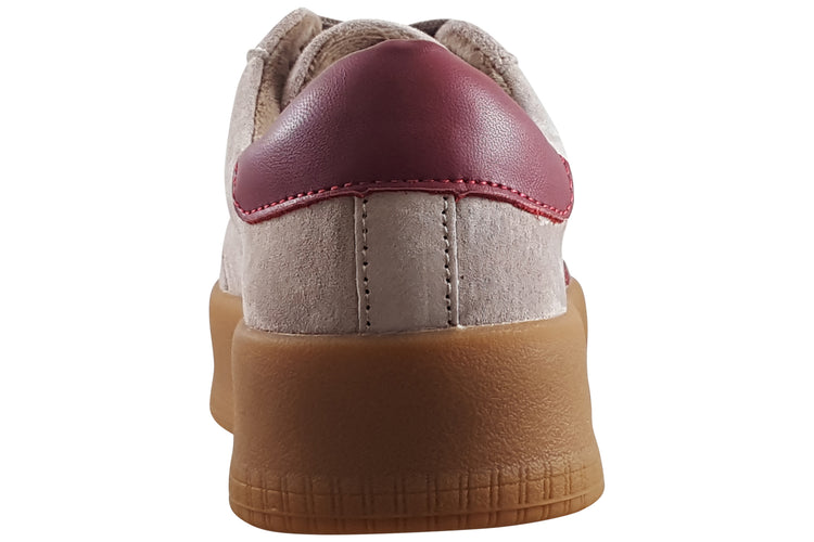 Drilleys Eighty Four Womens Fashion Trainers Brick Red