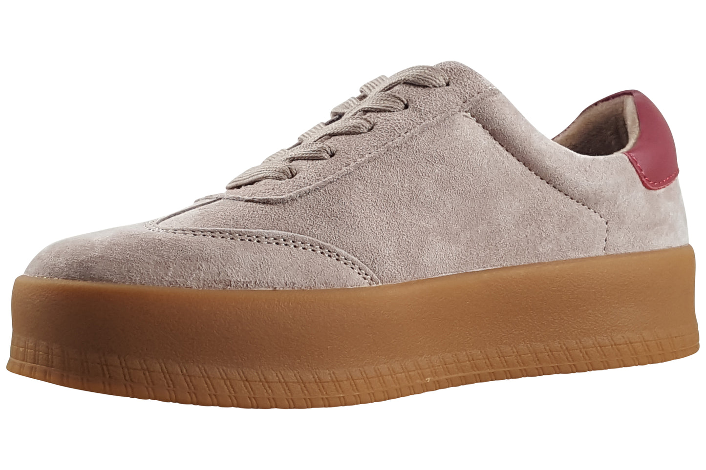drilleys eighty four womens trainers brick red left