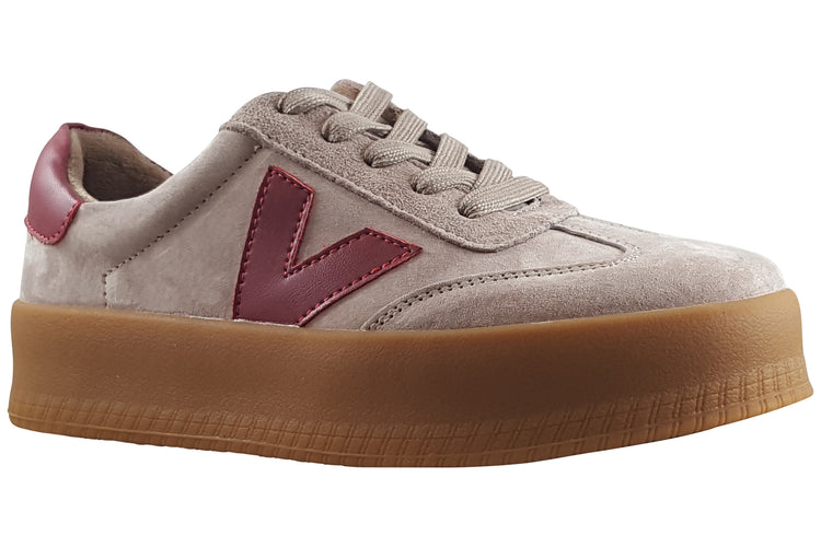 Drilleys Eighty Four Womens Fashion Trainers Brick Red