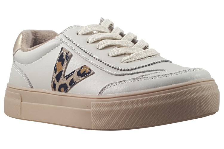 Drilleys Eighty Whipped Cheetah Womens Fashion Trainers