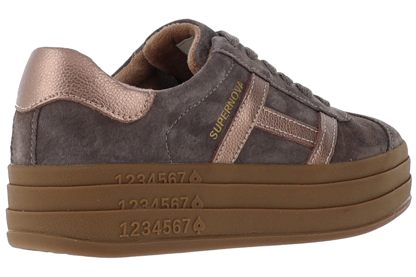 Drilleys Sixty Eight Womens Fashion Trainers Tornado Gold