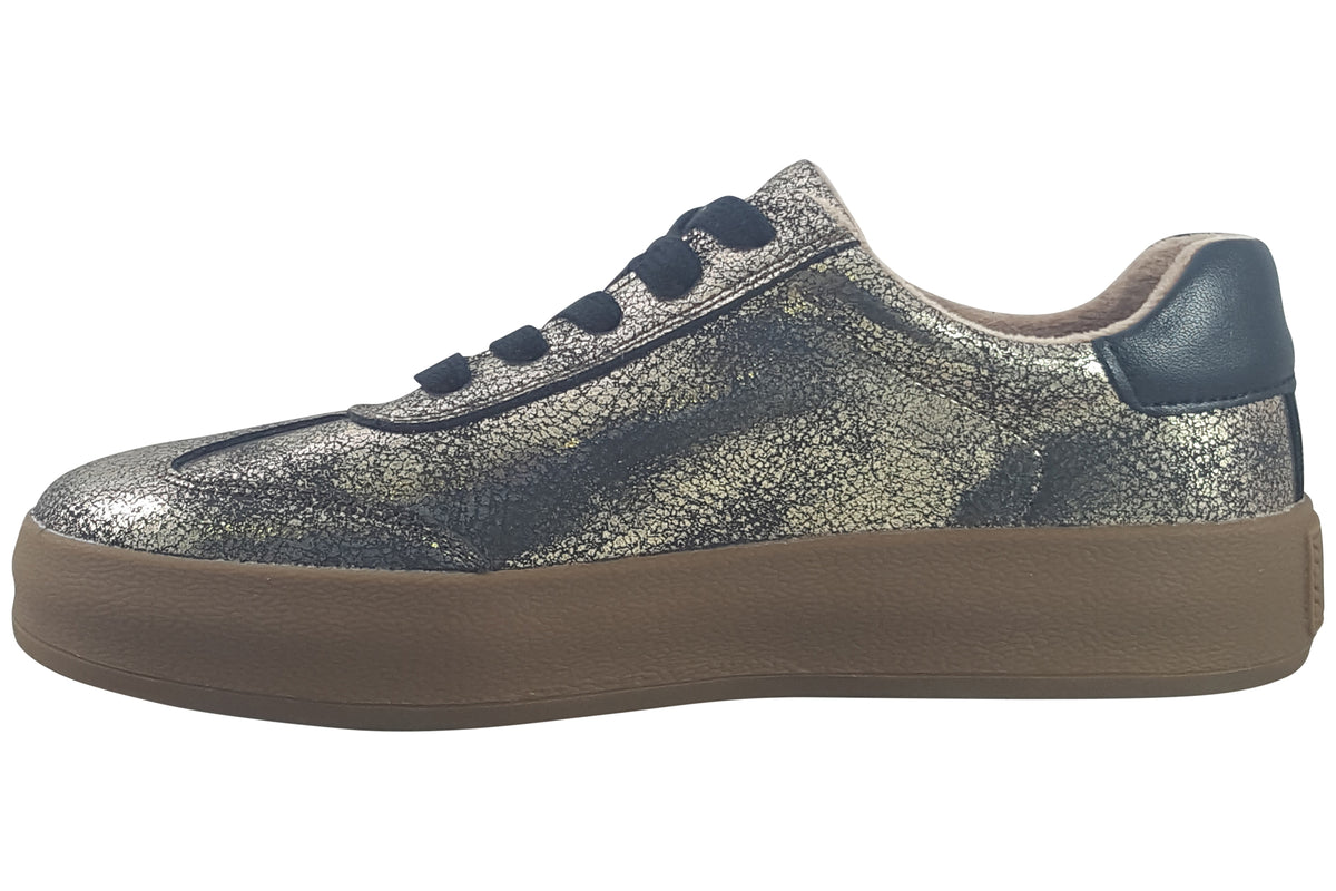 drilleys-twenty-two-womens-trainers-crackle-gold-left