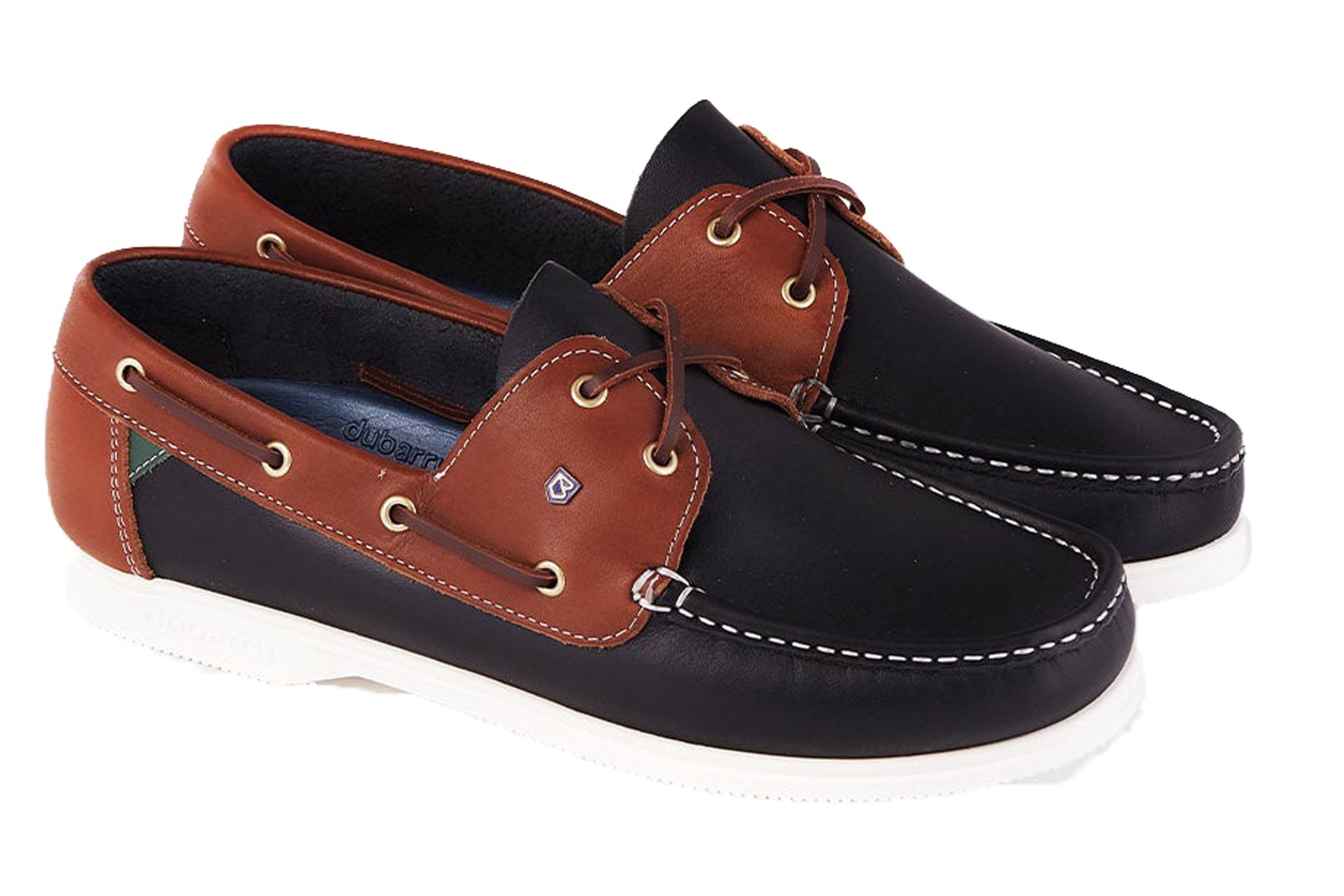 dubarry-admirals-lds-32-womens-shoes-navy-brown-right-angle-pair