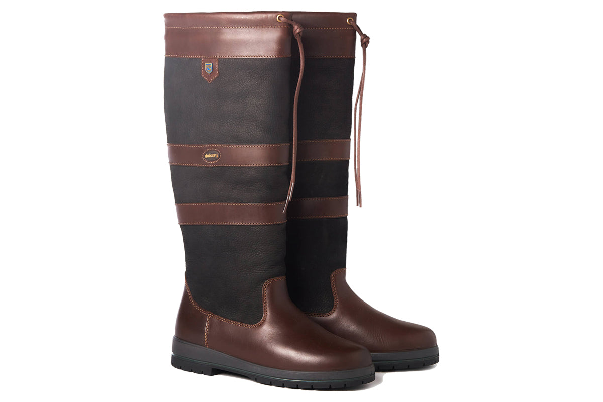 dubarry-galway-black-brown-extra-fit-womens-boots-pair