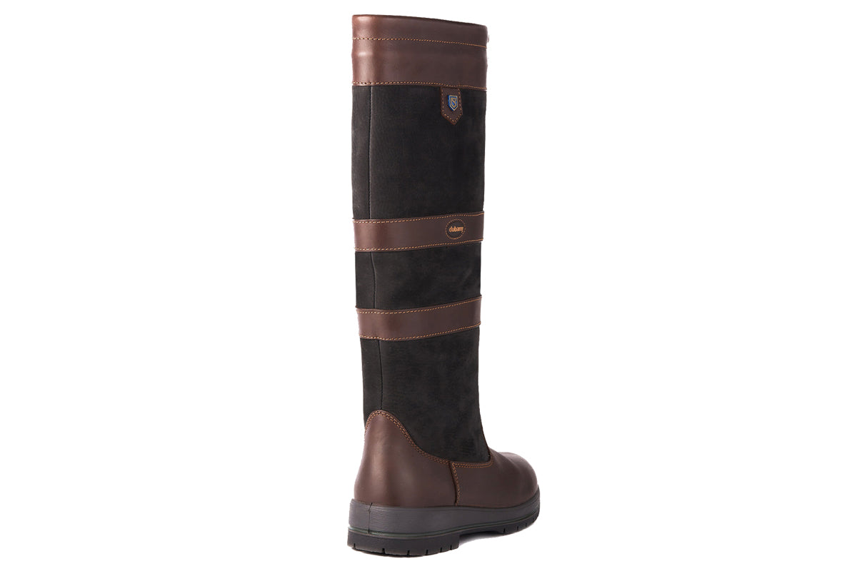 dubarry-galway-black-brown-slim-fit-womens-boots-back