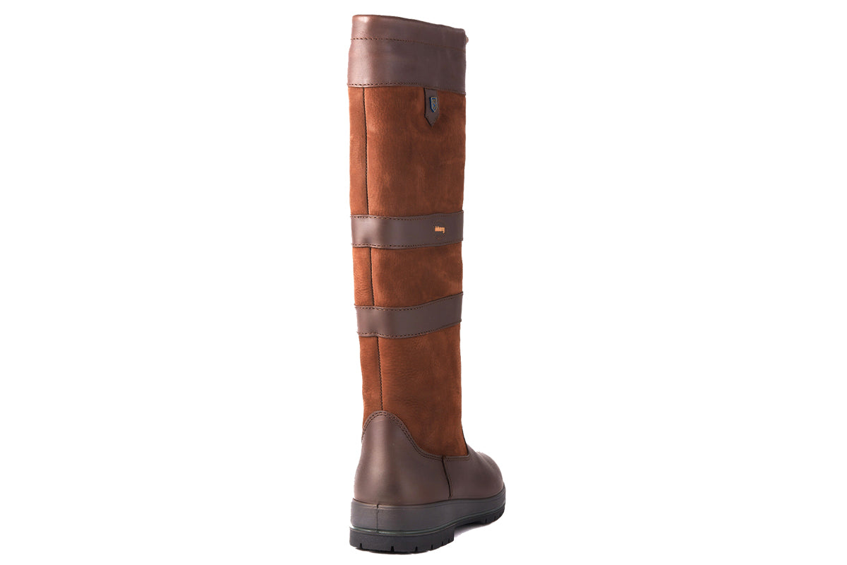 dubarry galway walnut slim fit womens boots back