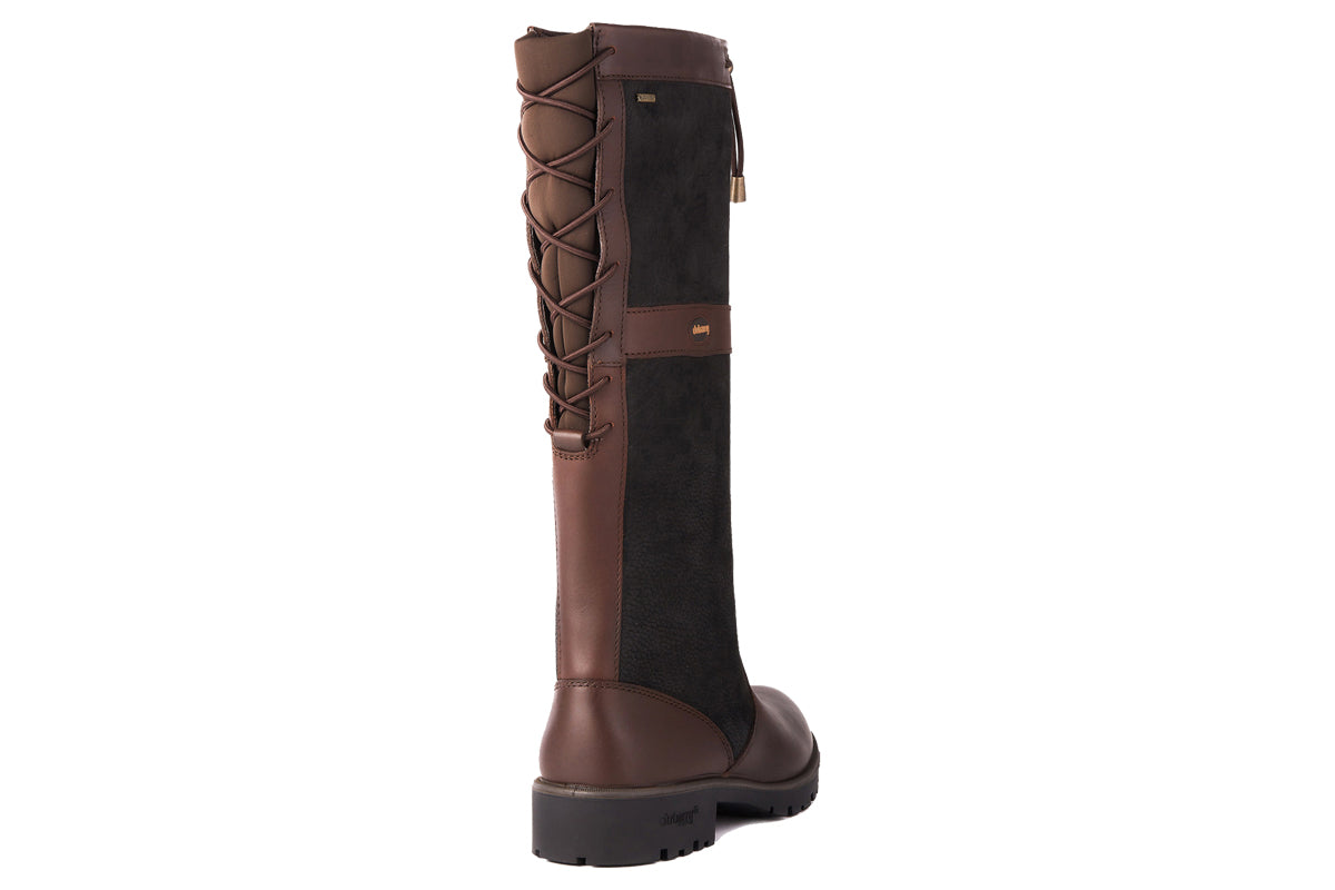 dubarry glanmire black brown womens boots back