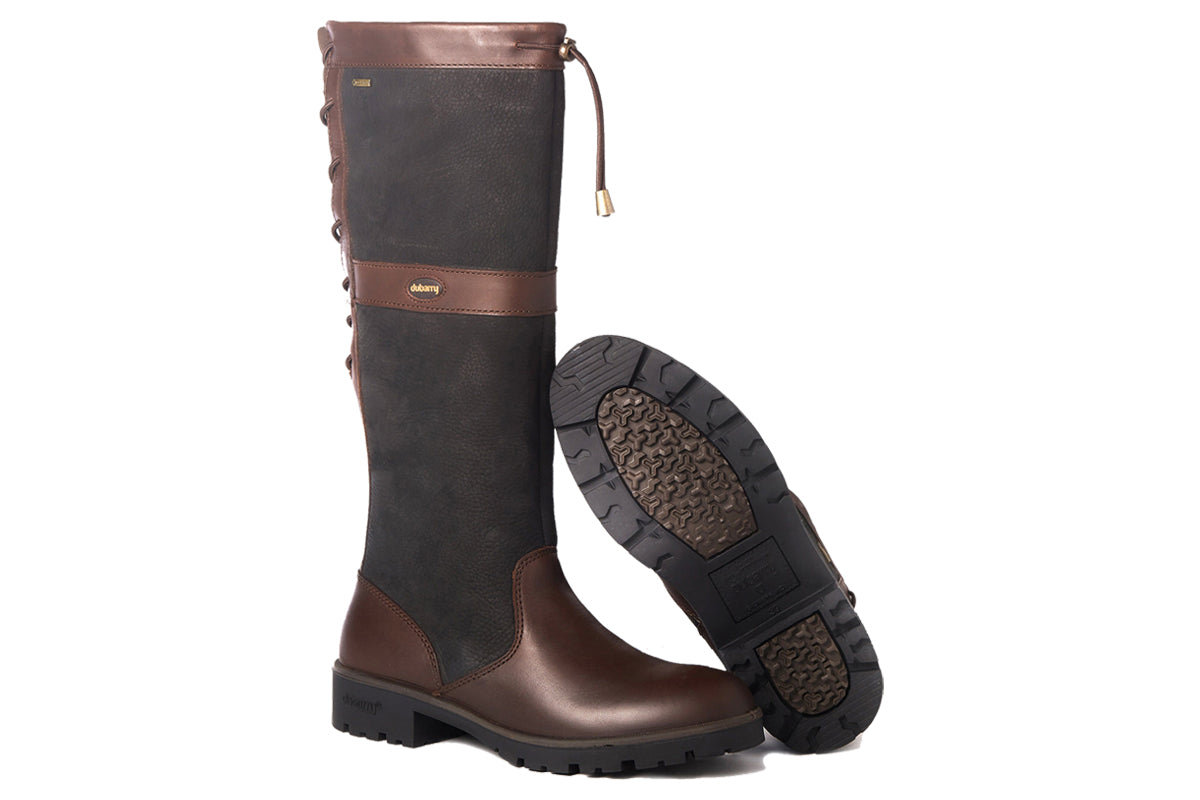 dubarry glanmire black brown womens boots sole