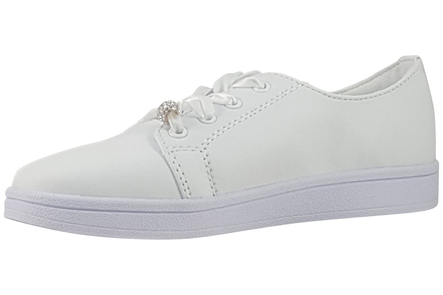 dubarry valerie white girls holy communion shoes left