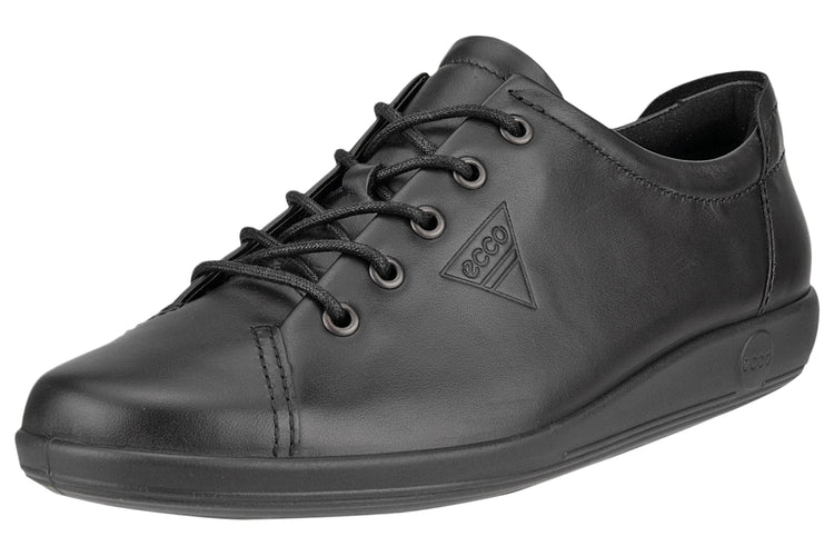 Ecco Soft 2.0 206503 Black Womens Fashion Trainers
