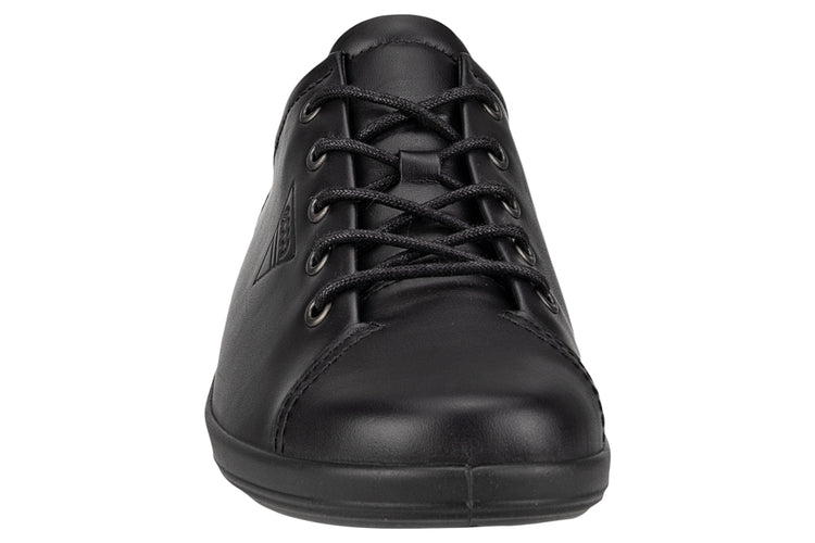 Ecco Soft 2.0 206503 Black Womens Fashion Trainers