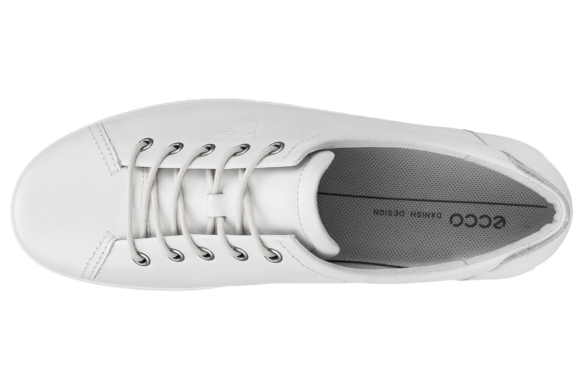 Ecco Soft 2.0 206503 White Womens Fashion Trainers – McConnell Shoes