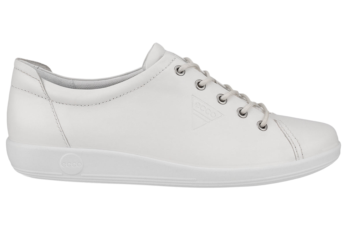 ecco 206503 soft 2.0 white womens trainers
