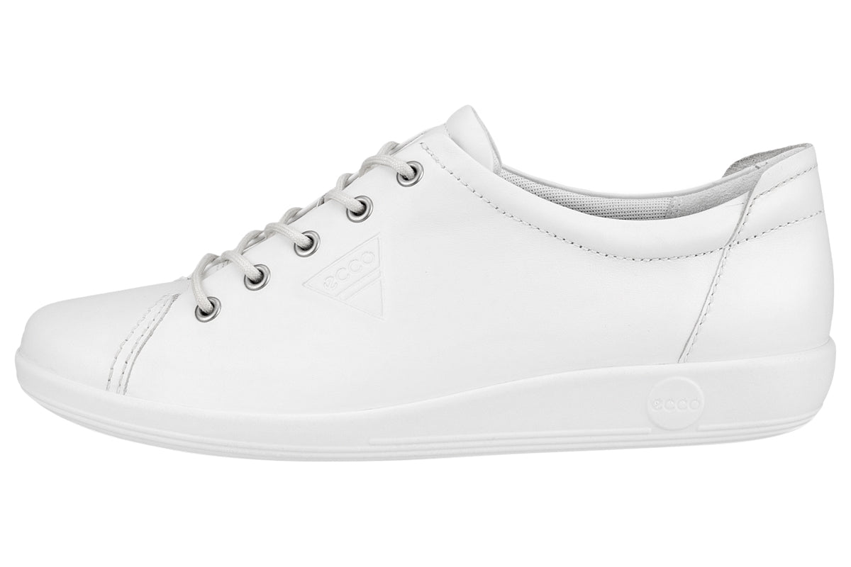ecco 206503 soft 2.0 white womens trainers