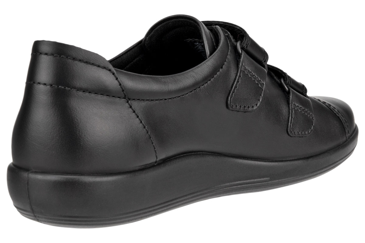 ecco 206513 soft 2.0 black with black sole womens shoes