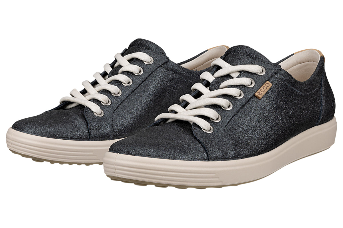 ecco 430003 soft 7 w silver heavy womens trainers