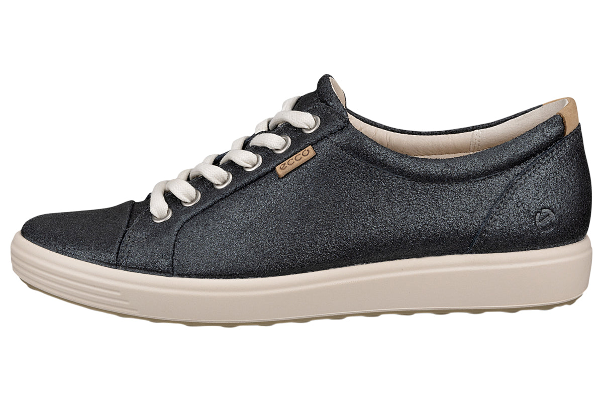ecco 430003 soft 7 w silver heavy womens trainers