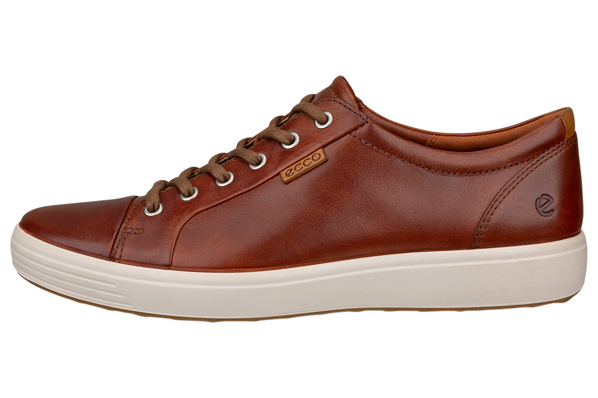 ecco 430004 soft 7 m cognac mens shoes left