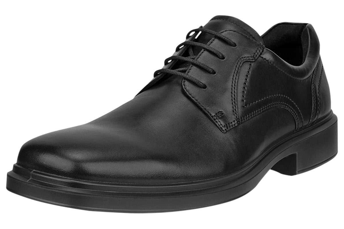 ecco 500164 helsinki 2 plain black mens shoes left