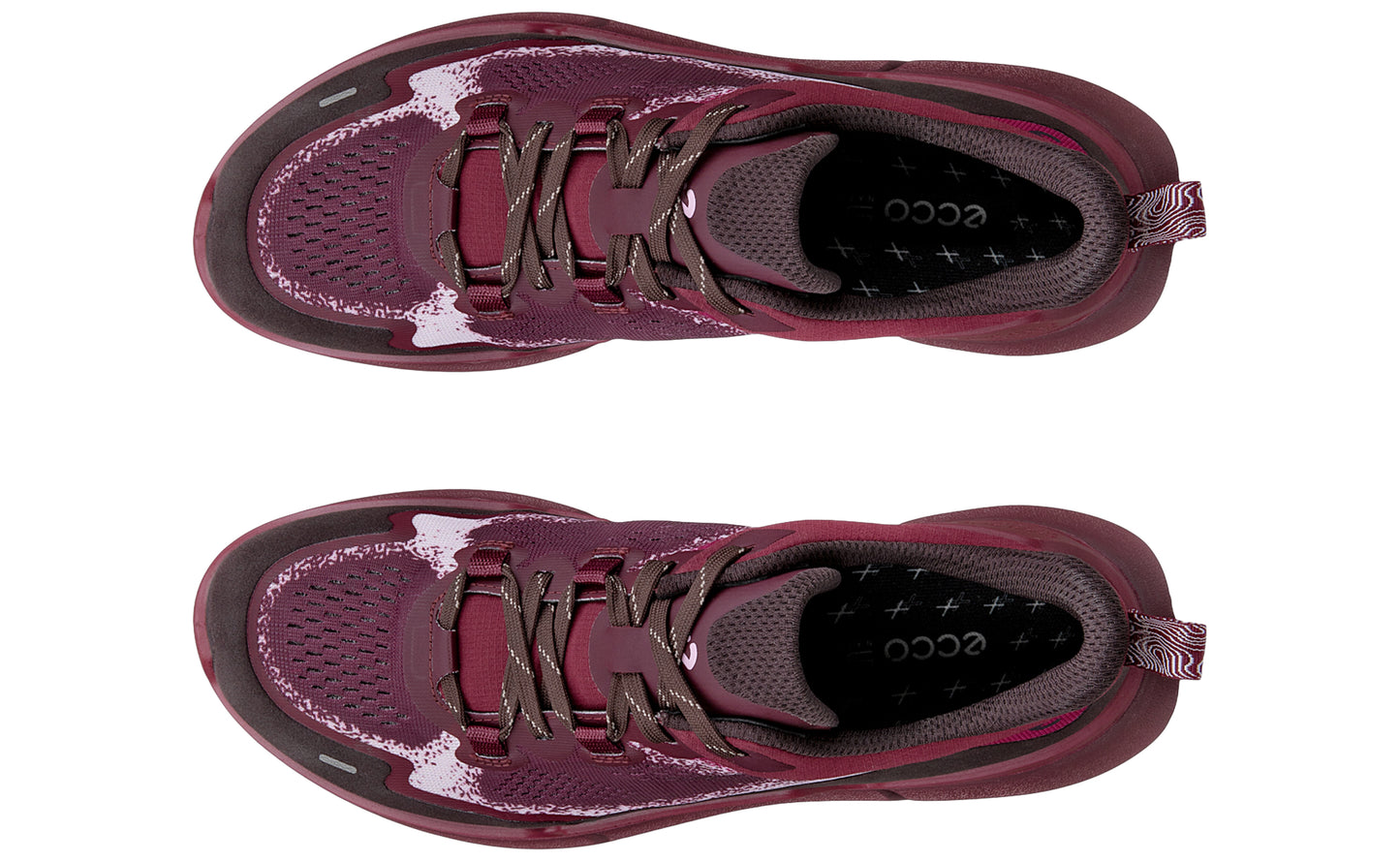 ecco biom 2.2 fade w 830913 dark ruby womens fashion trainers top