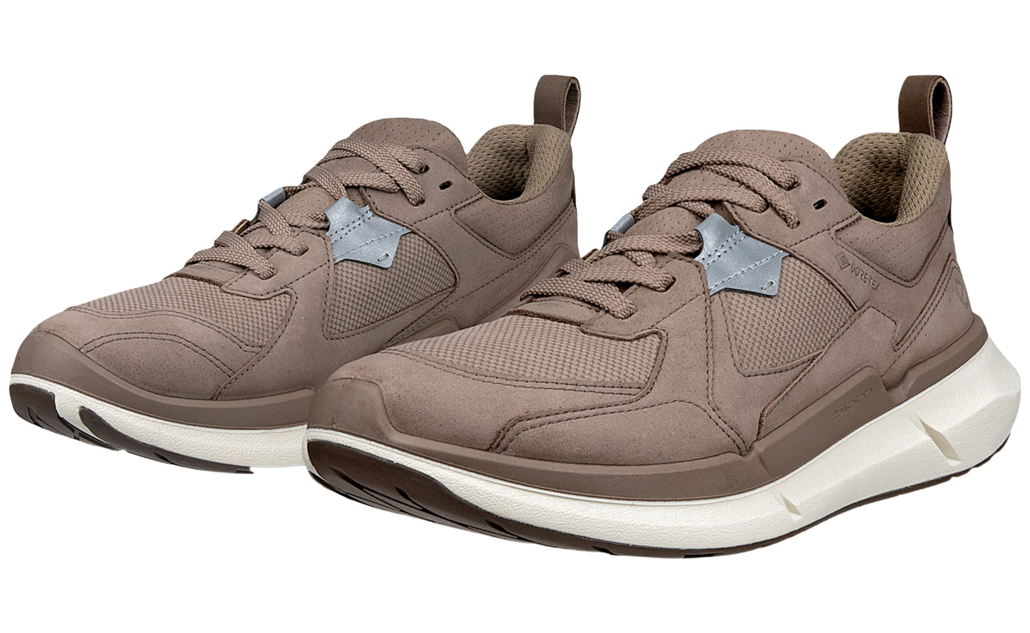 ecco biom 2.2 gtx w 830813 taupe womens fashion trainers left2