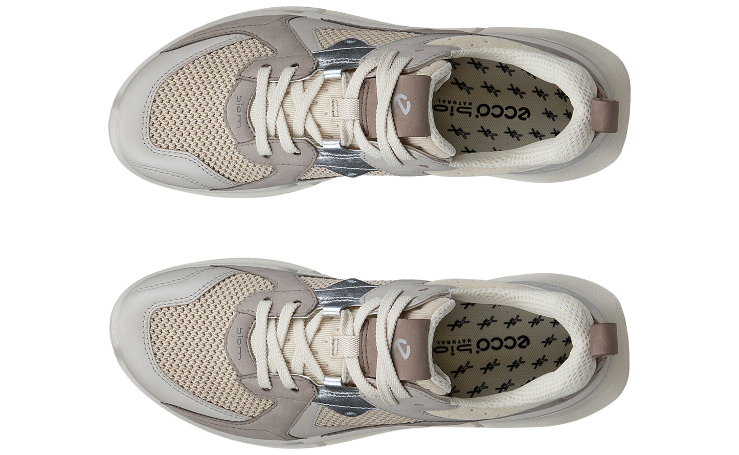 ecco biom 2.2 w 830773 gravel womens fashion trainers top