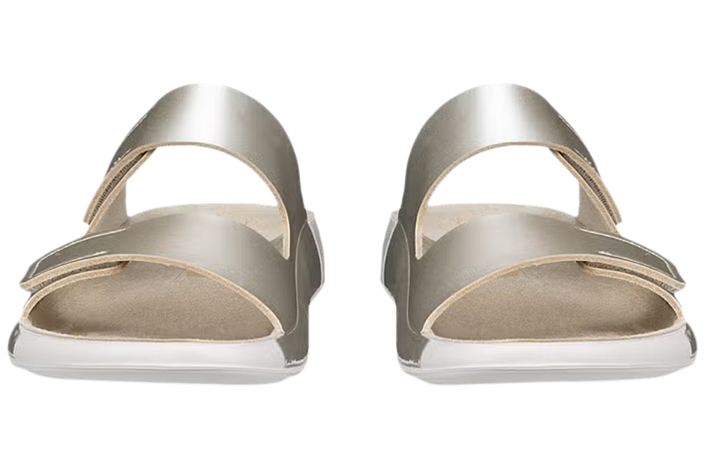 Ecco Cozmo W 206823 Pure White Gold Womens Sandals