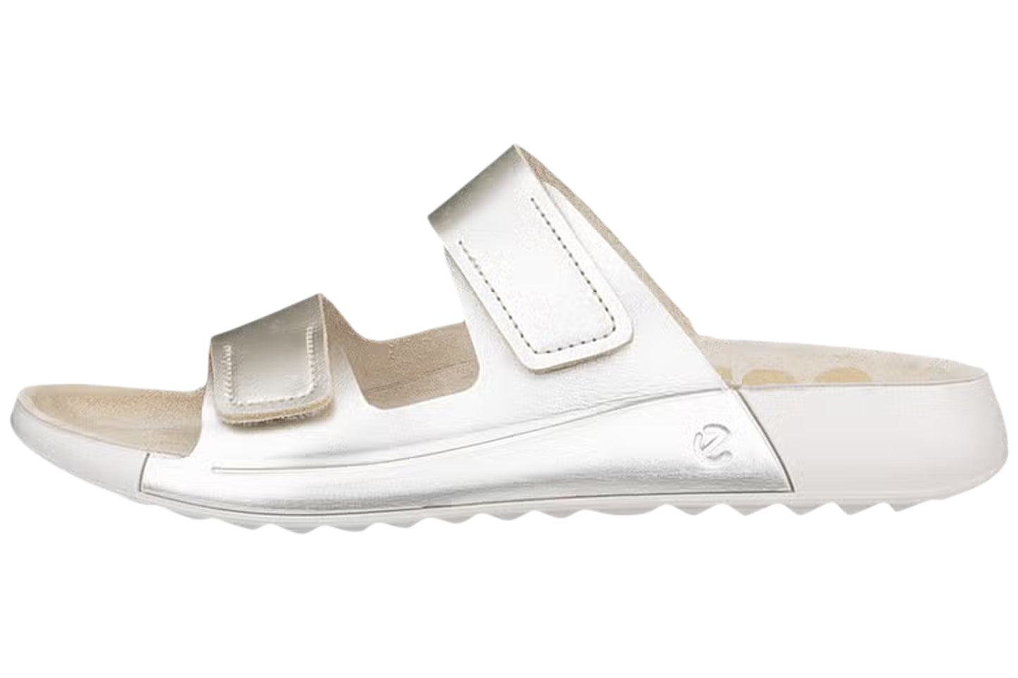Ecco Cozmo W 206823 Pure White Gold Womens Sandals