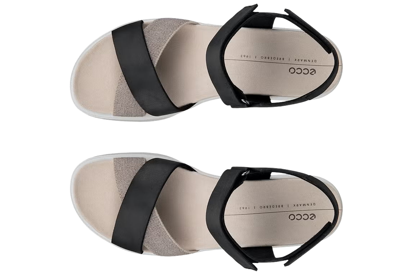 Ecco Flowt Wedge LX W 273303 Black Womens Sandals