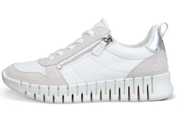 Ecco Gruuv W 218353 Shadow White/Pure Silver Womens Fashion Trainers
