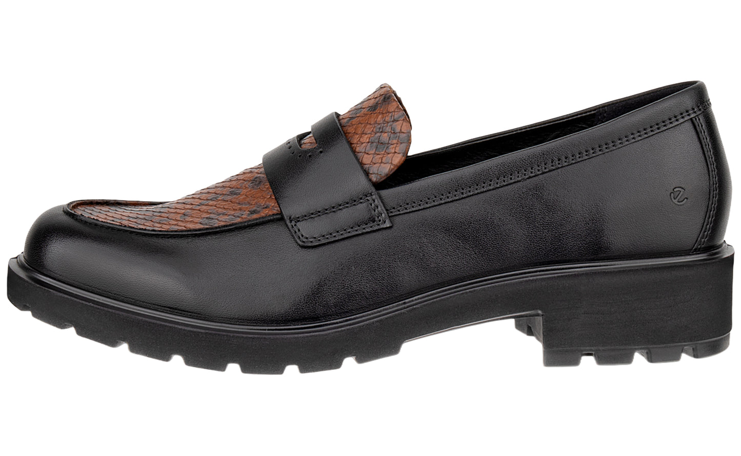 ecco metropole vienna 231333 black combi womens shoes left1