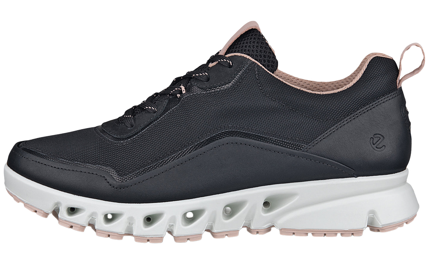 ecco multi vent mesh w 880283 black womens fashion trainers left1