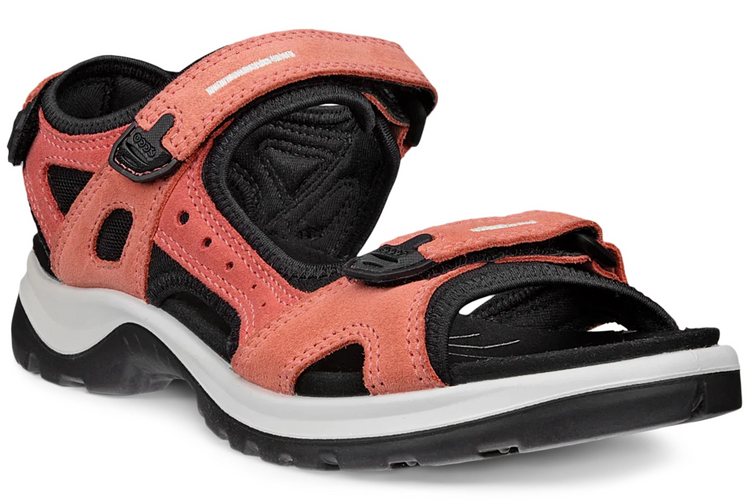 Ecco Offroad 069563 Burnt Coal/Spiced Coral Womens Sandals