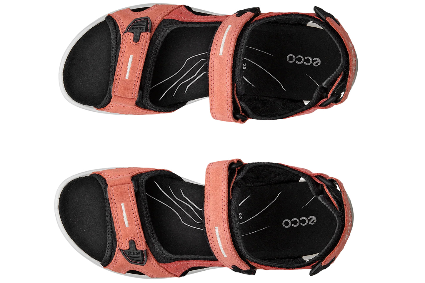 Ecco Offroad 069563 Burnt Coal/Spiced Coral Womens Sandals