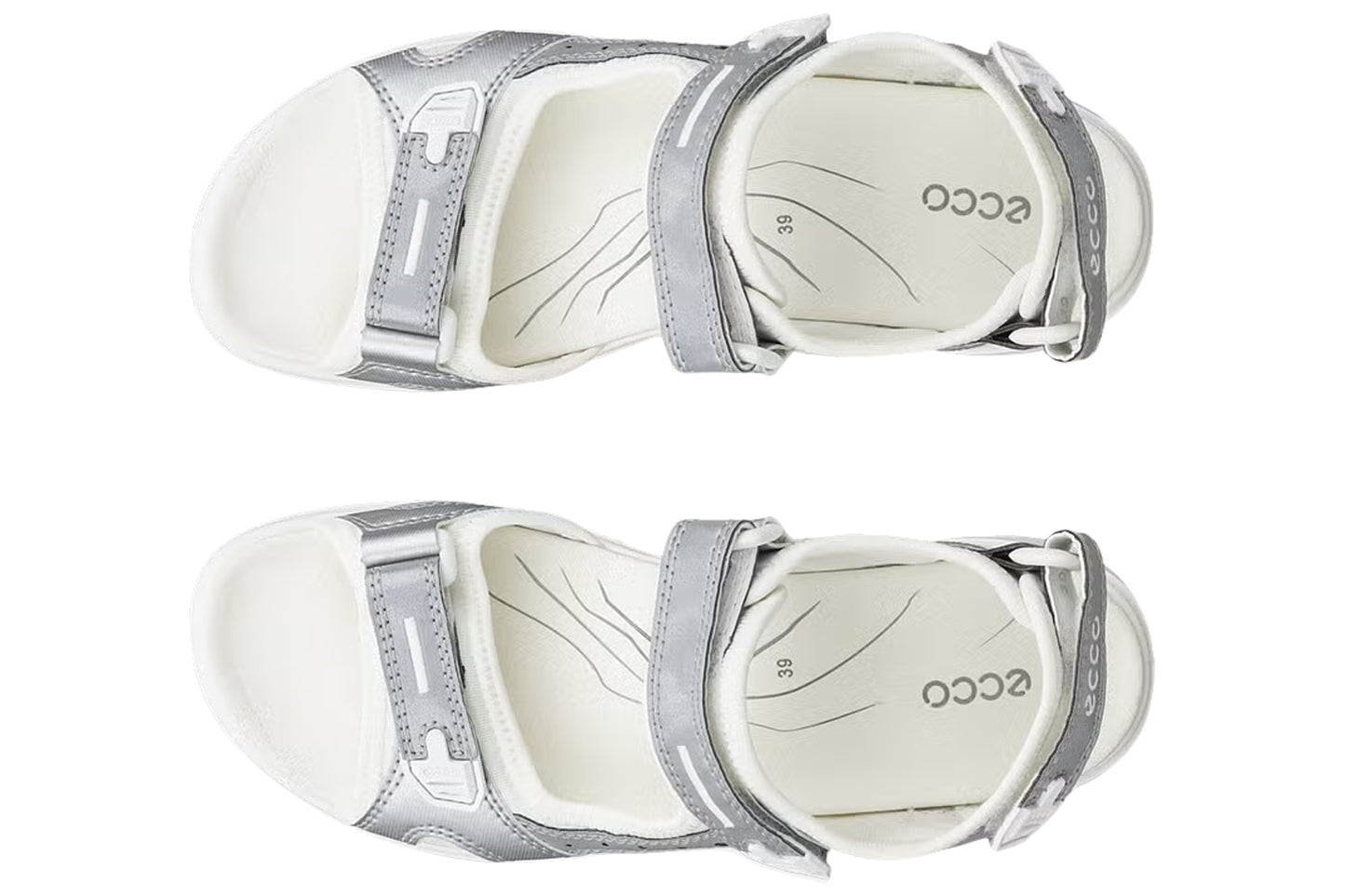Ecco Offroad 822253 Silver Womens Sandals