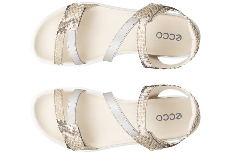 Ecco Soft Sandal W 238803 Pure Cashmere Foil Womens Sandals