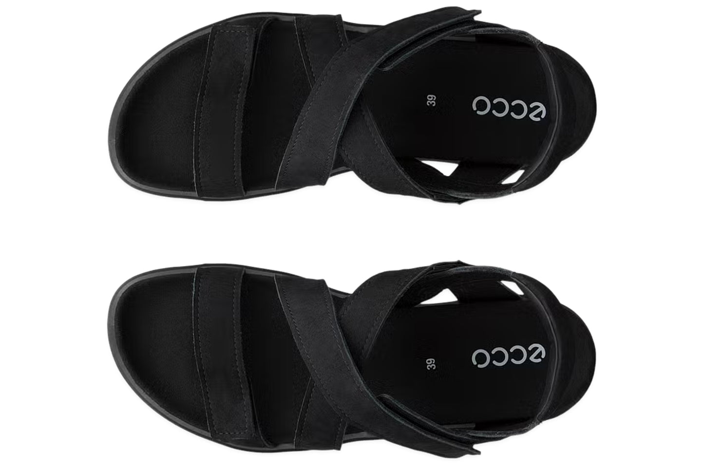 Ecco Soft Sandal W 238813 Black Womens Sandals