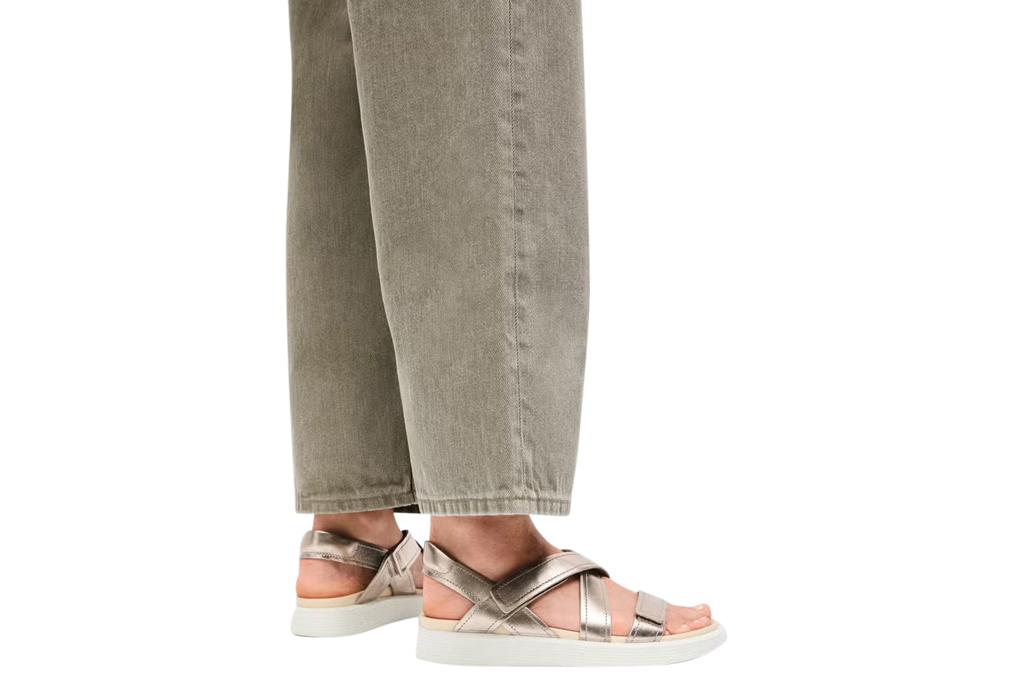 Ecco Soft Sandal W 238813 Pure Cashmere Foil Womens Sandals