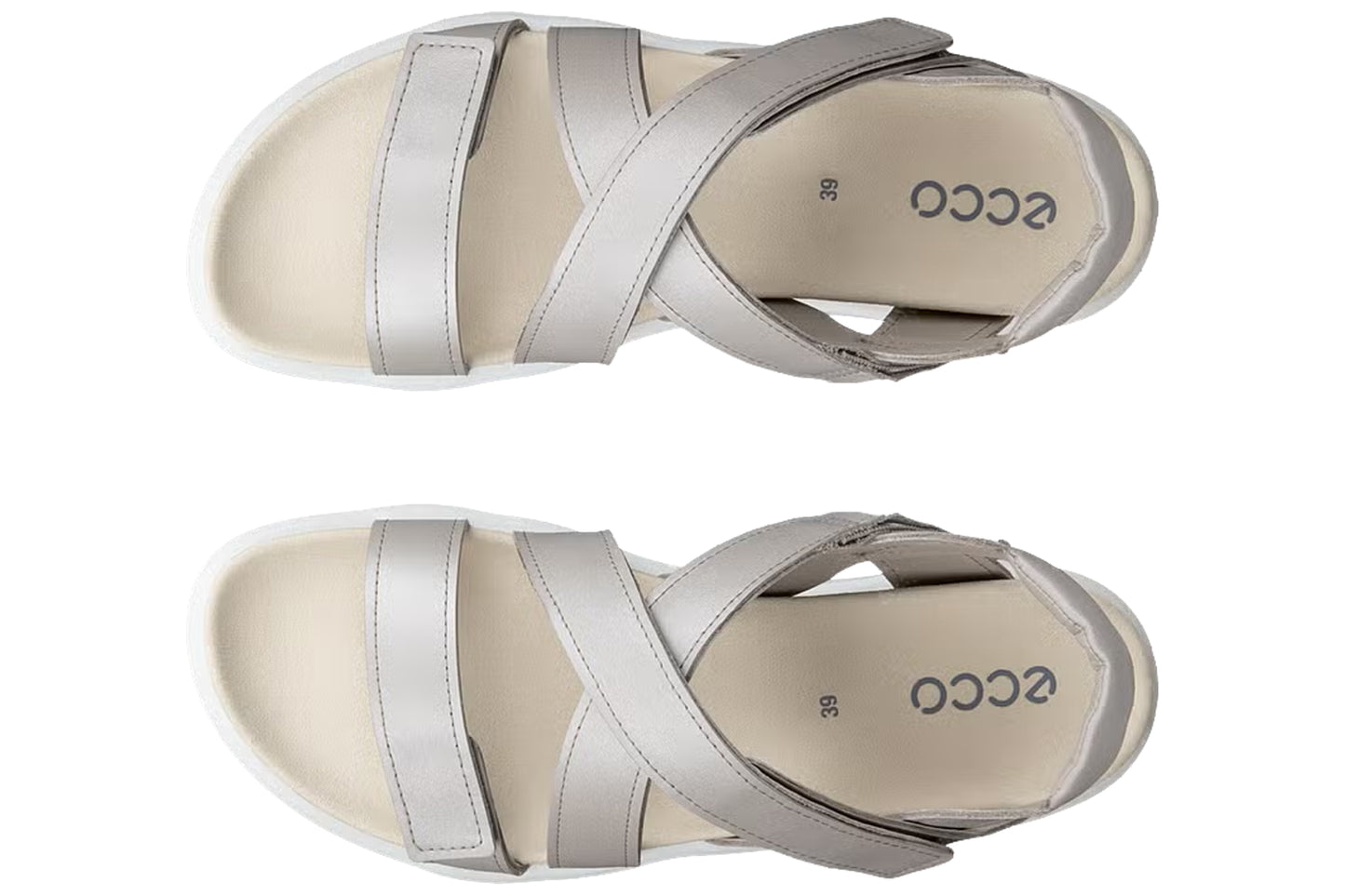 Ecco Soft Sandal W 238813 Pure Cashmere Foil Womens Sandals