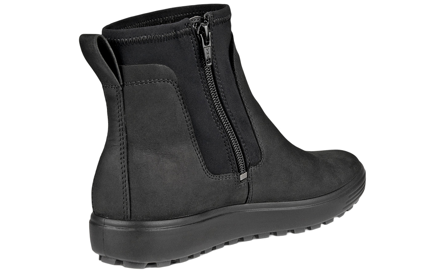 ecco soft vii tred chelsea 450493 black womens boots back
