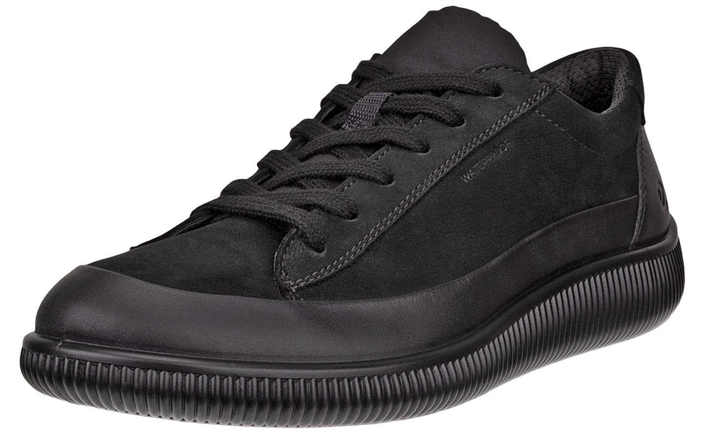 ecco soft zero 220283 black womens fashion trainers left