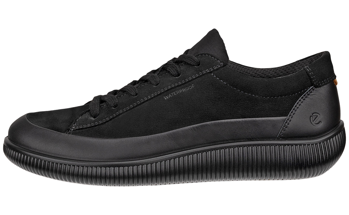 ecco soft zero 220283 black womens fashion trainers left1