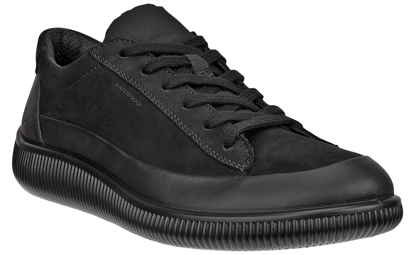 ecco soft zero 220283 black womens fashion trainers right